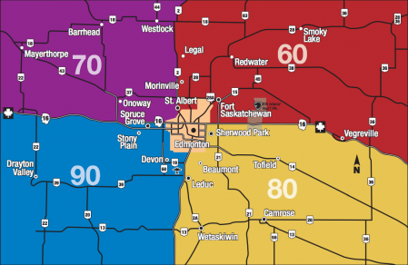Edmonton Rural MLS Zone Map