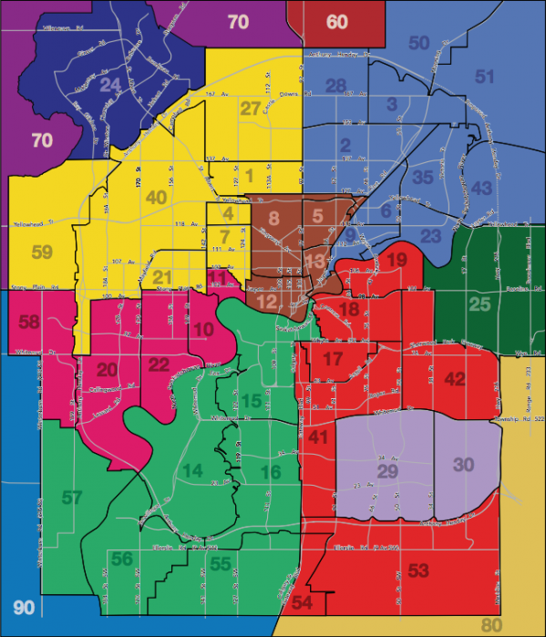 Edmonton Area MLS Zone Map