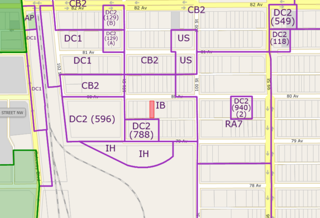 10039 80 Ave zoning